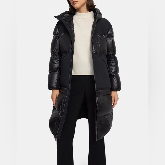 Theory Combo Puffer Jacket in Water-Repellent Nylon - Picture 2 of 5